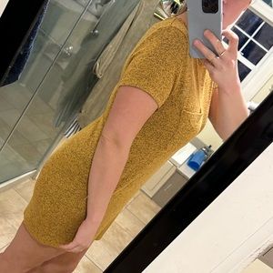 Mustard Yellow T-Shirt Dress